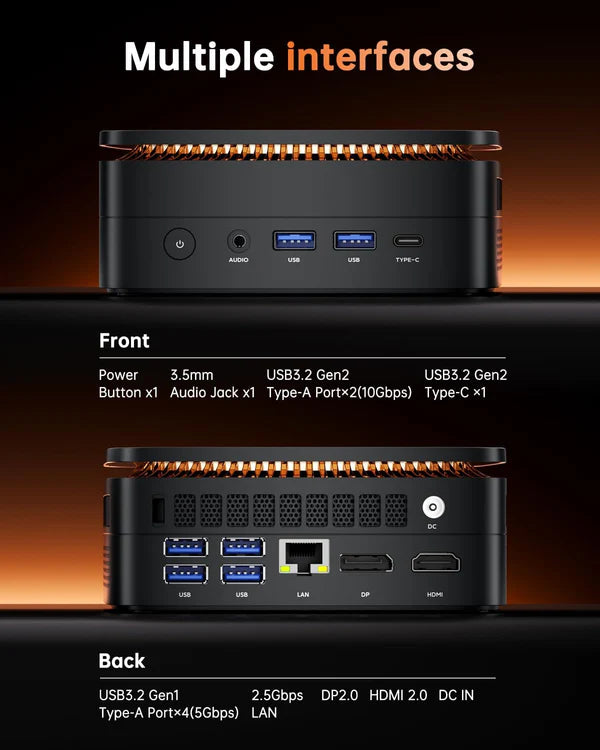 NiPoGi Hyper H1 AMD Ryzen 7 6800H Mini PC 16GB DDR5 1024GB NVMe