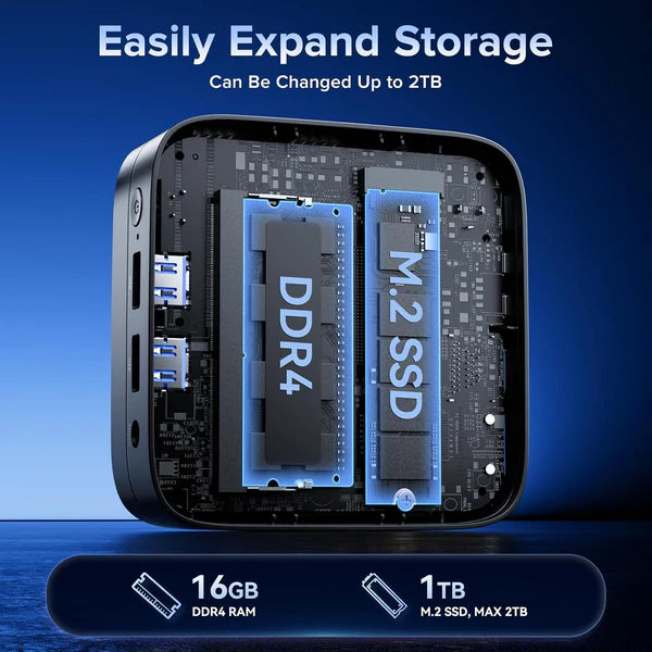 NiPoGi E1 Intel Alder Lake N97 Mini PC 16GB DDR4 1024GB SSD – Nipogi